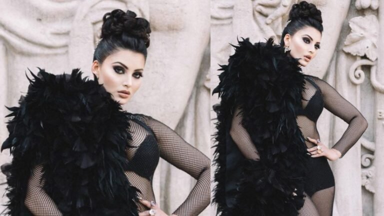 HOT Pics: Urvashi Rautela Flaunts Busty Assets In Black Netted Outfit At Paris Fashion Week, Fans Go ‘Waaoo’