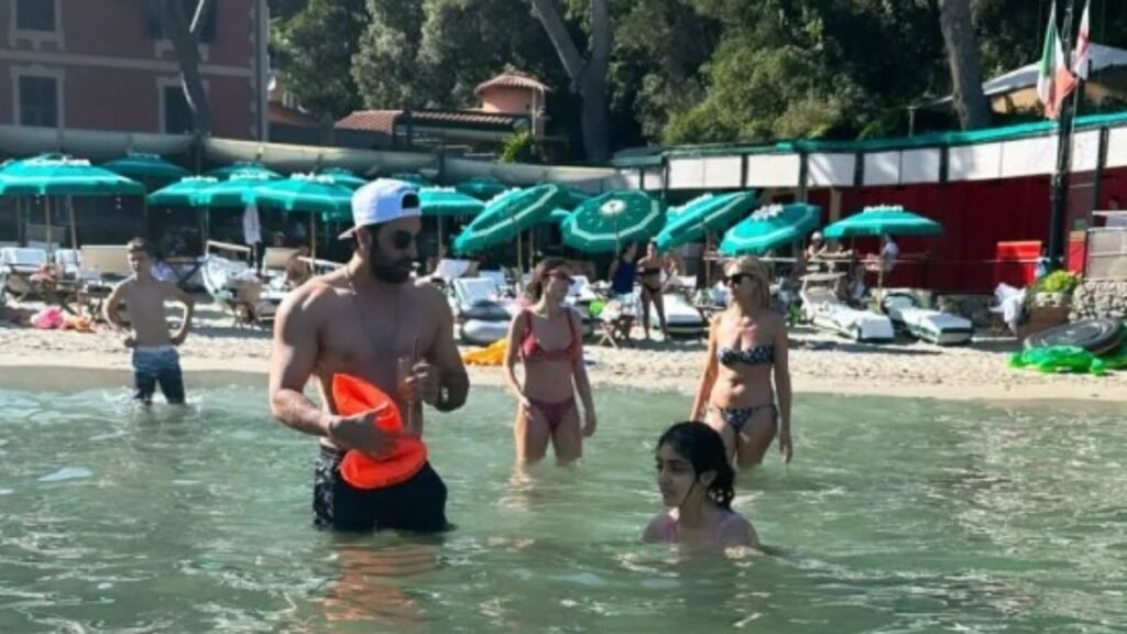 Ranbir Kapoor Goes Swimming With Niece Samara In Italy